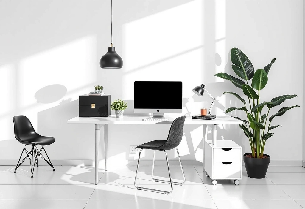 Modern workspace design project for tech startup